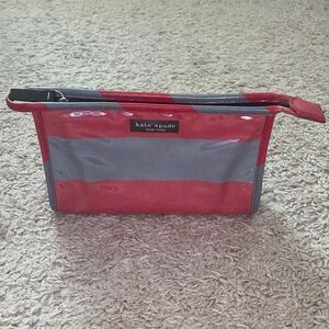 Kate Spade Men's Red and Gray Toiletry Bag